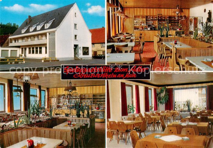 Kreuzwertheim Gasthof Pension Adler Gastraeume