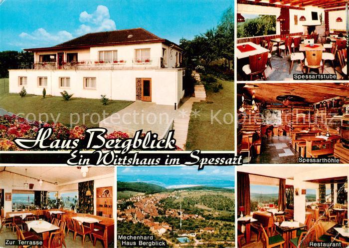 Mechenhard Haus Bergblick Spessartstube Spessarthoehle Zur Terrasse Panorama Res