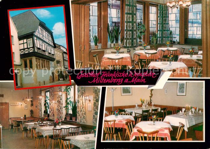 Miltenberg Main Gasthof Fraenkische Weinstube Gastraeume