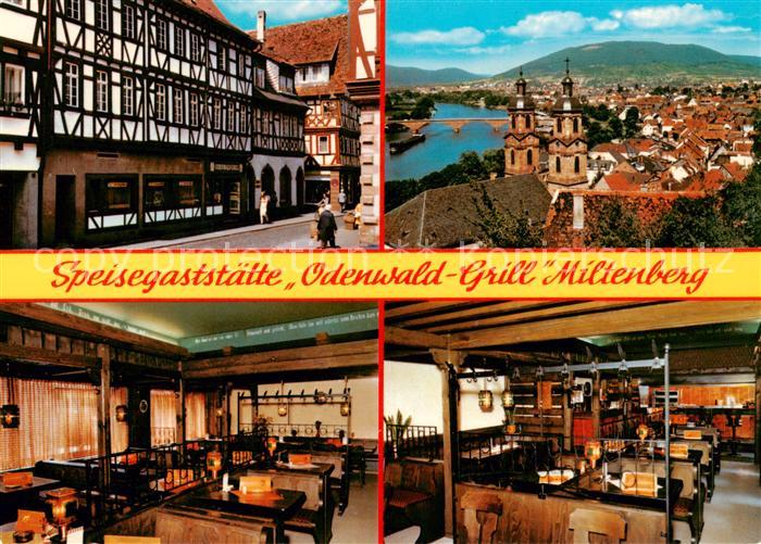 Miltenberg Main Speisegaststaette Odenwald Grill Gastraeume Panorama