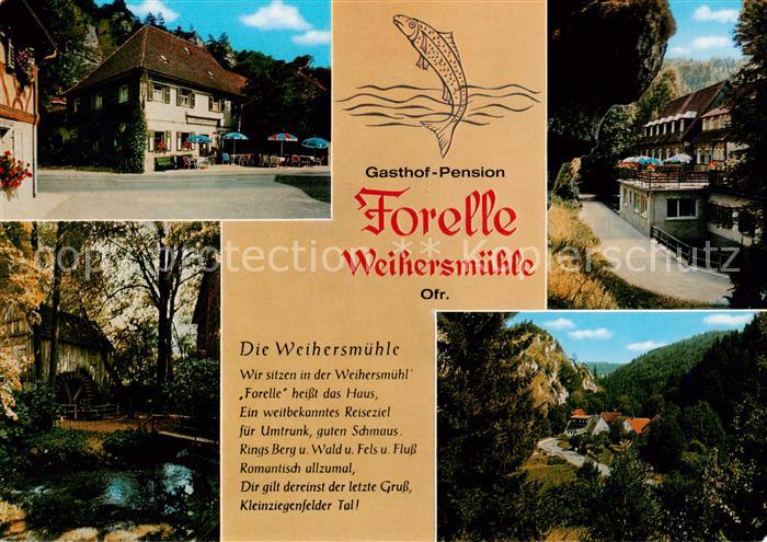 Weihersmuehle Weismain Gasthof Pension Forelle Kleinziegenfeldertal Teilansichte