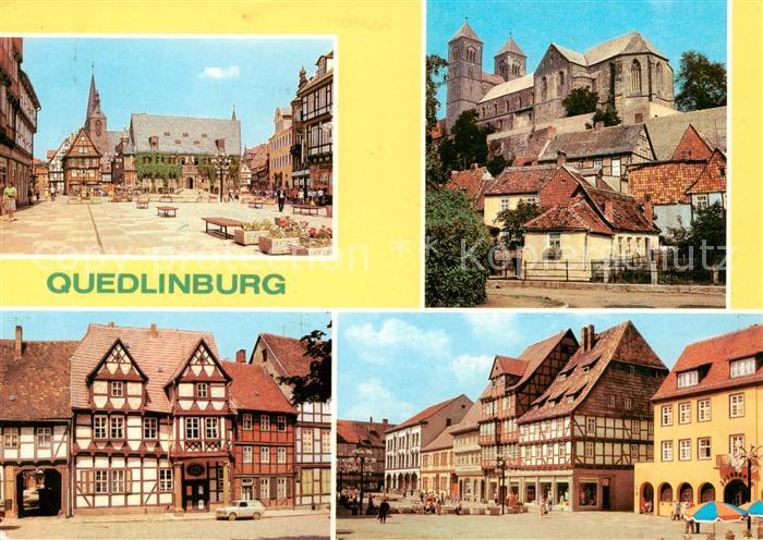 Quedlinburg Harz Rathaus Am Dom Klopstockhaus Am Markt