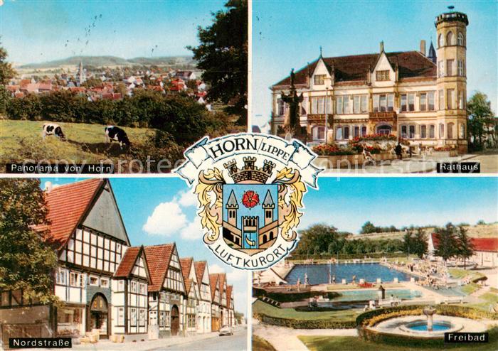 Horn Lippe Panorama Rathaus Nordstrasse Freibad