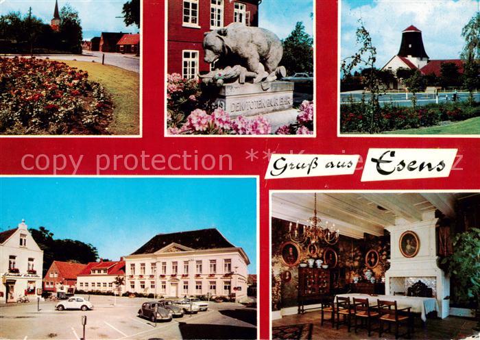 Esens Park Ehrenmal Marktplatz Saal