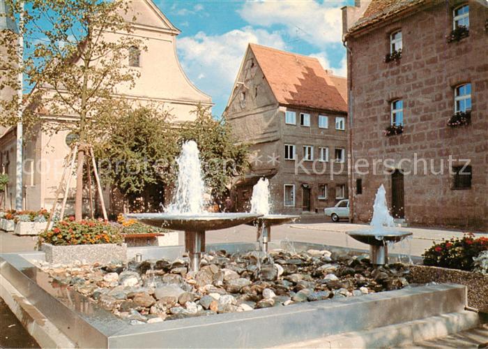 Heideck Mittelfranken Brunnen am Marktplatz