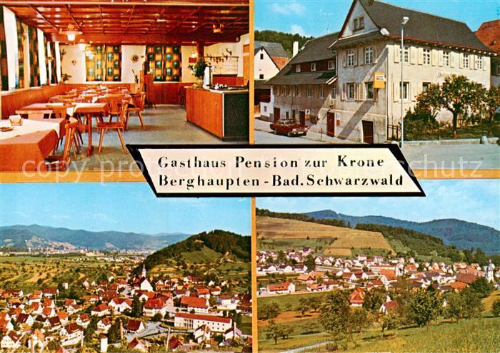 Berghaupten Gasthaus Pension zur Krone Gastraum Fliegeraufnahme Panorama