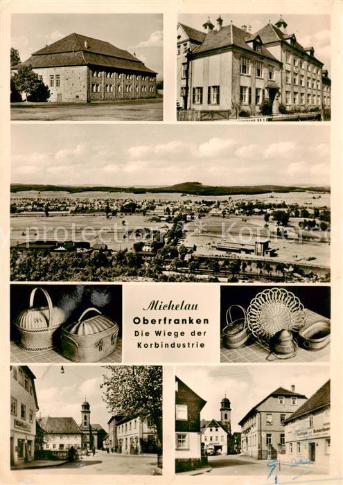 Michelau Oberfranken Teilansichten Panorama Koerbe Kirche Strasse