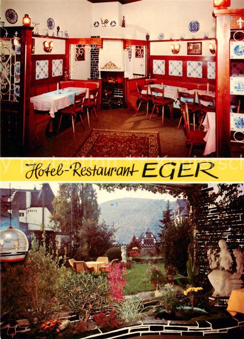 Assmannshausen Rhein Hotel Restaurant Eger Gaststube Garten
