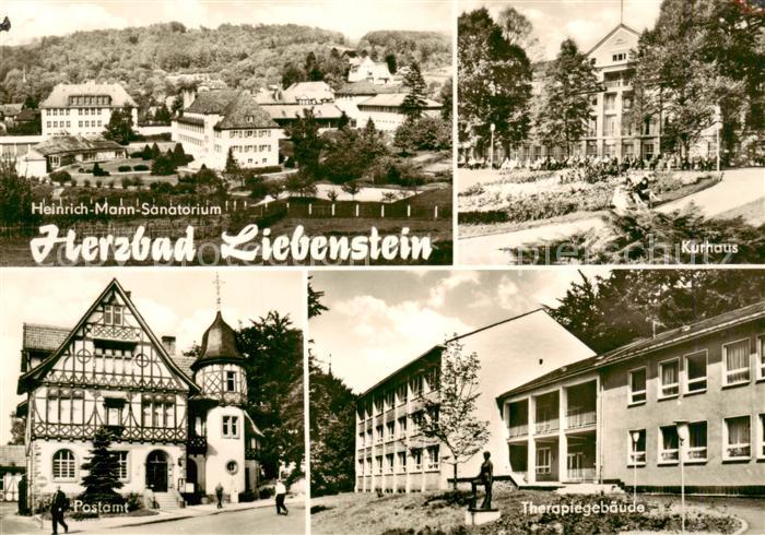Bad Liebenstein Heinrich Mann Sanatorium Kurhaus Postamt Therapiegebaeude