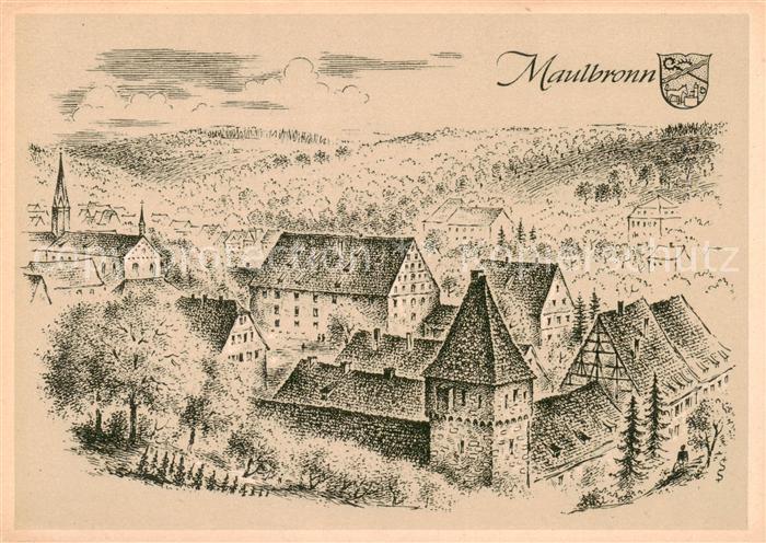 Maulbronn Altes Staedtebild
