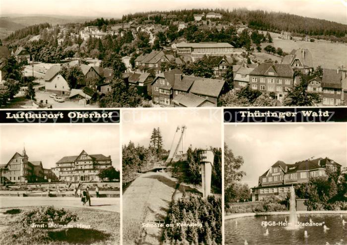 Oberhof  Thueringen Panorama Ernst Thaelmann Haus Schanze am Rennsteig FDGB Heim