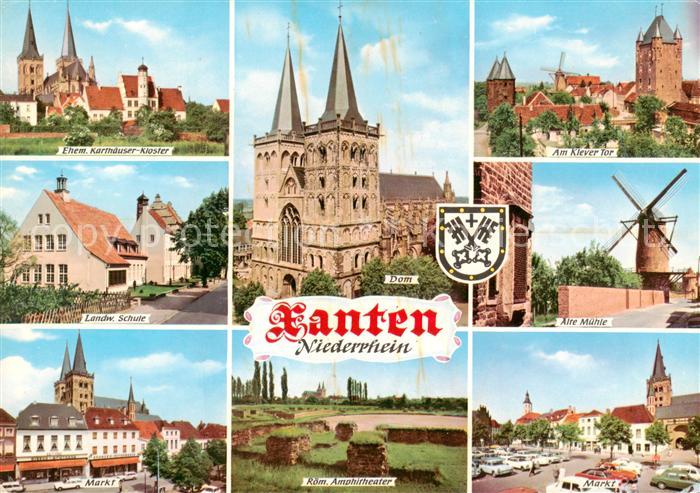 Xanten Ehem Karthaeuser Kloster Landw Schule Dom Am Klever Tor Alte Muehle Markt