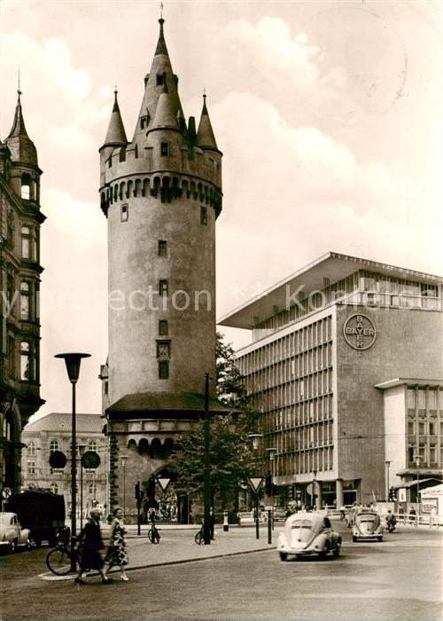 Frankfurt Main Eschenheimer Turm mit Bayerhaus