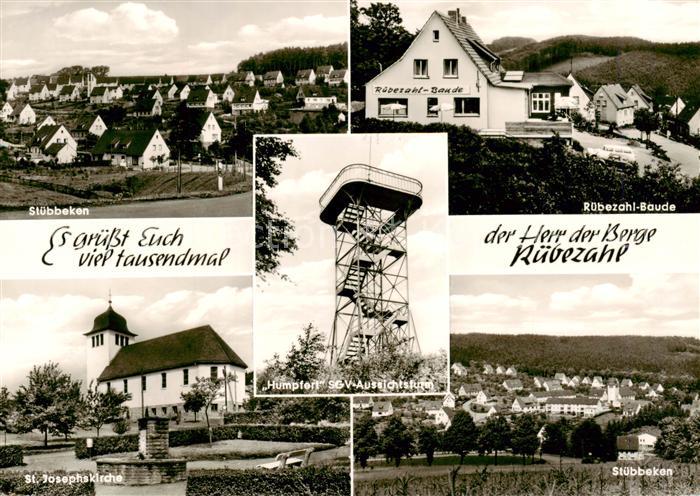Stuebbeken Panorama Ruebezahl Baude St Josephskirche Humpfert SGV Aussichtsturm