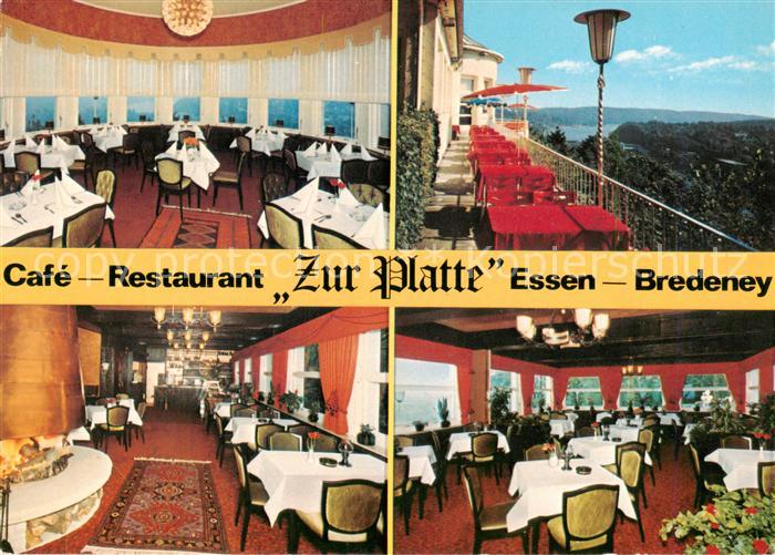 Bredeney Essen Ruhr Cafe Restaurant Zur Platte Gastraeume Terrasse
