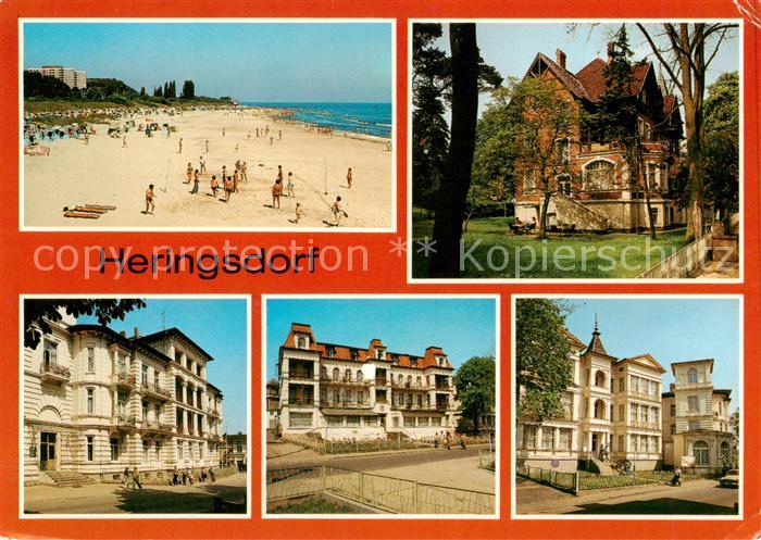 Heringsdorf  Ostseebad Usedom Strand FDGB Erholungsheime Marchlewski Camara M Ba