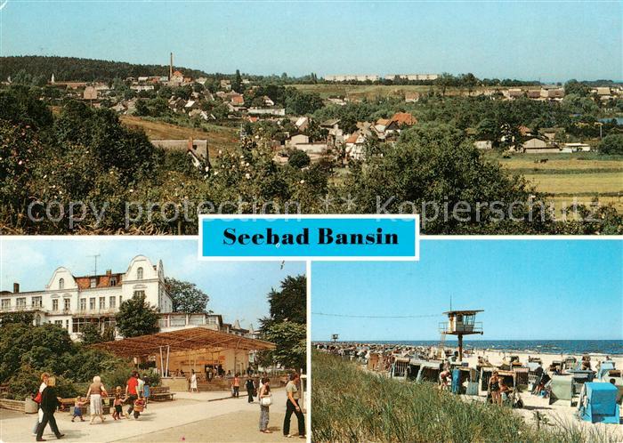 Bansin Ostseebad Panorama FDGB Erholungsheim Josef Orlopp Strand