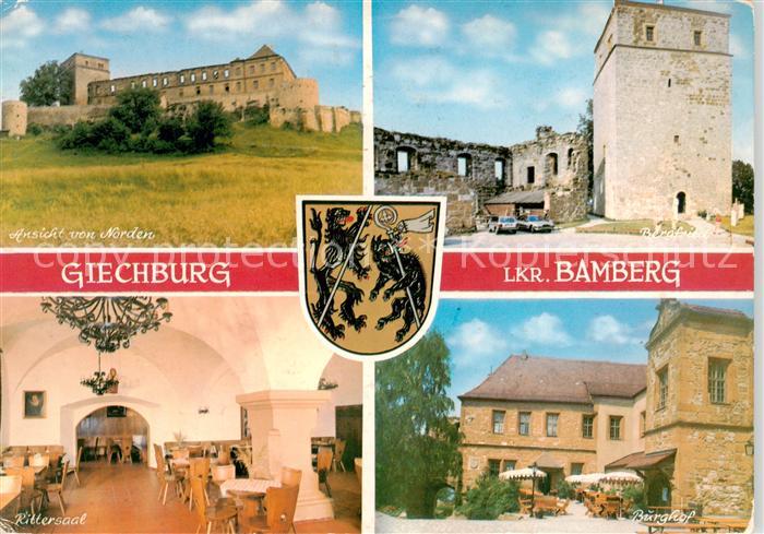 Schesslitz Giechburg Ruine Rittersaal Burghof