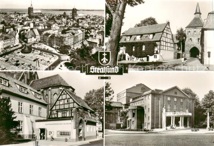 Stralsund Kuefertor und Jugendherberge Museum Theater der Werftstadt