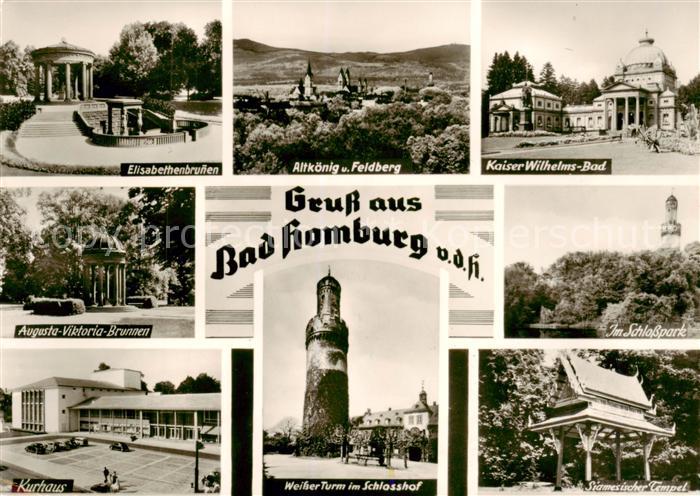 Bad Homburg elisabethenbrunnen Altkoenig Feldberg Kaiser Wilhelm Bad Augusta Vik