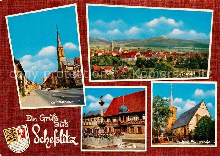 Schesslitz Hauptstrasse Panorama Dillighaus Kath Pfarrkirche