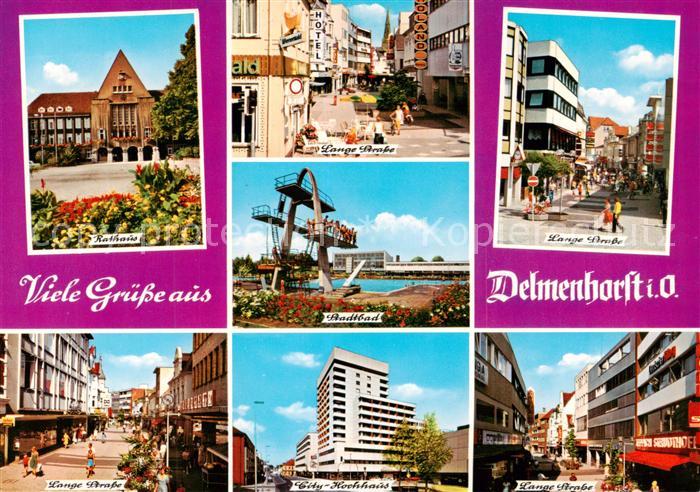 Delmenhorst Rathaus Lange Strasse Details Stadtbad City Hochhaus