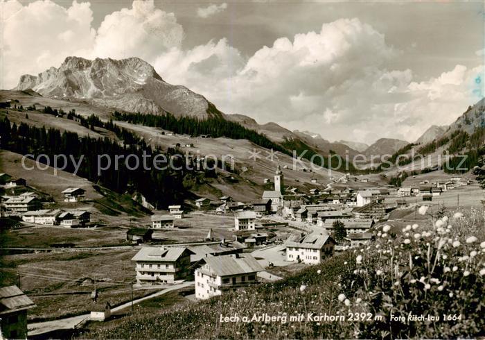Lech Vorarlberg Panorama mit Karhorn