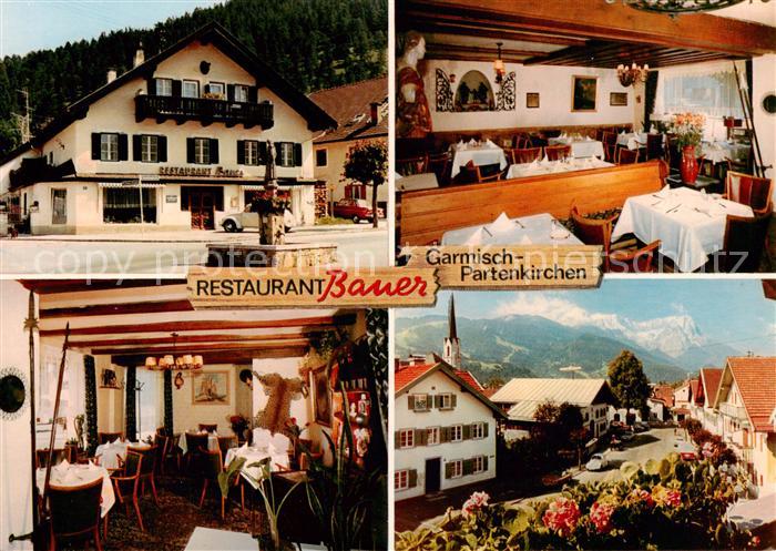 GARMISCH-PARTENKIRCHEN Bayern Restaurant Bauer am Sonnenberg Gastraeume Panorama