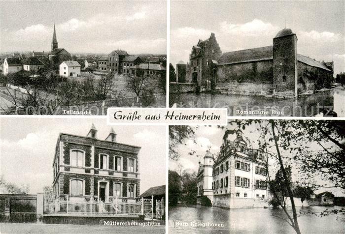 Heimerzheim Teilansicht Romanische Burg Muettererholugsheim Burg Kriegshoven