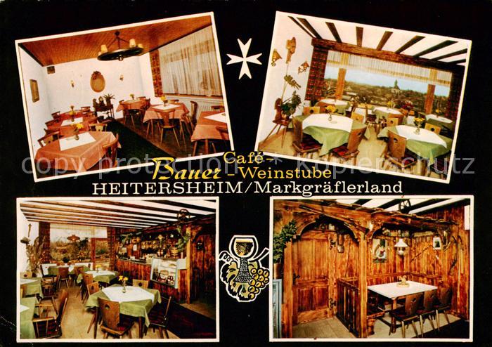 Heitersheim Cafe Bauer Weinstube Gastraeume