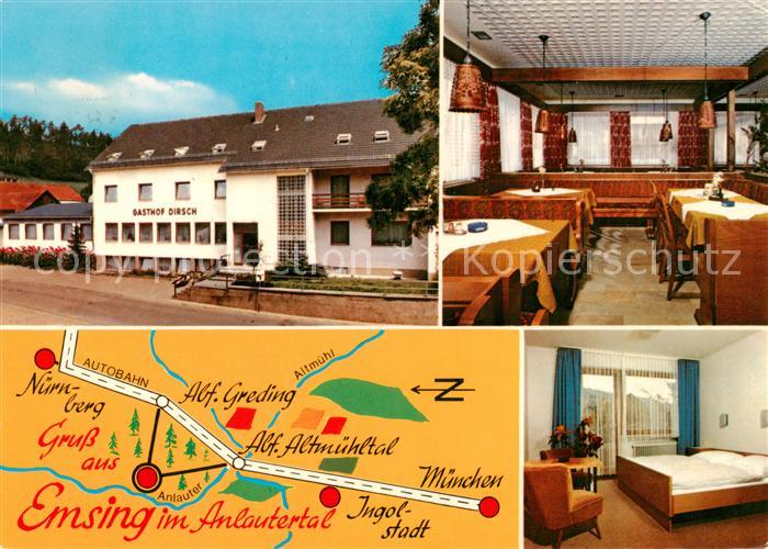 Emsing Titting Oberbayern Gasthof Pension Dirsch Gaststube Zimmer