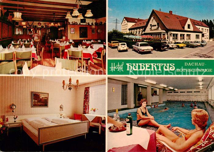 Rothschwaige Hotel Hubertus Speisesaal Zimmer Hallenbad