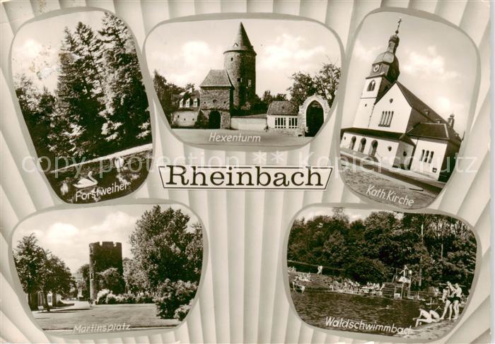 Rheinbach Forstweiher Martinsplatz Hexenturm Kath Kirche Waldschwimmbad