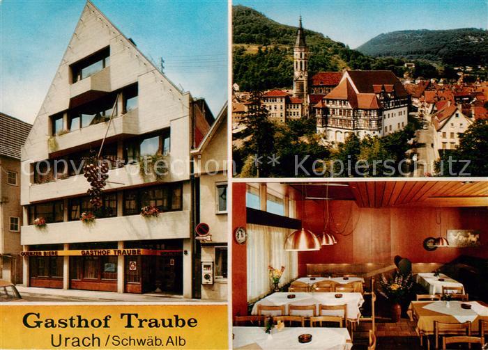 Urach Bad Gasthof Traube Panorama Gaststube