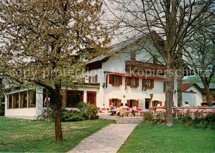 Ambach Starnbergersee Huber's Kurpension Terrasse