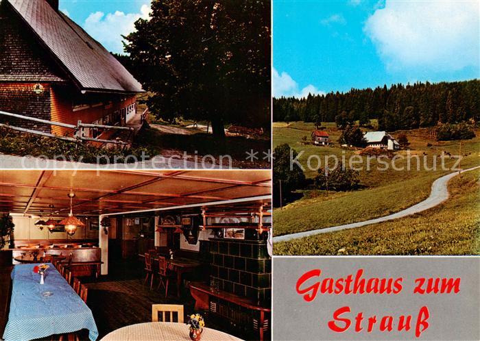 Breitnau Gasthaus zum Strauss Gaststube Panorama