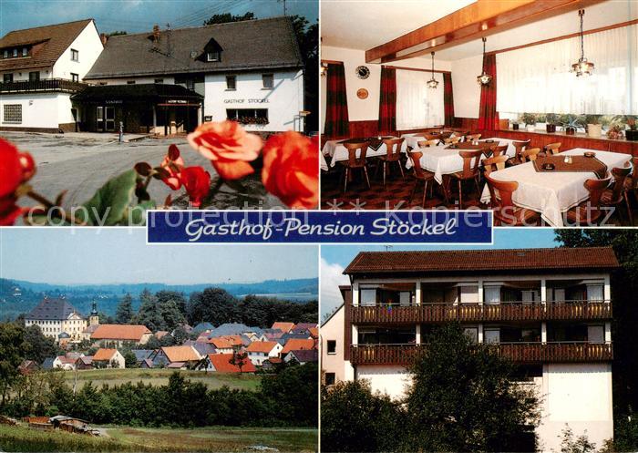 Trockau Pegnitz Gasthof Pension Stoeckel Gastraum Panorama Balkon