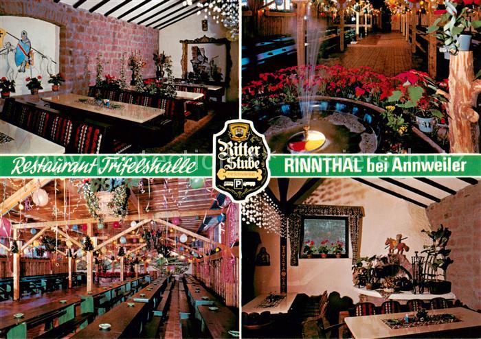 Rinnthal Restaurant Trifelshalle mit Ritterstube Gastraeume Festsaal