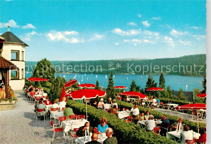 Sundern Sauerland Turm Cafe am Sorpesee Freiterrasse