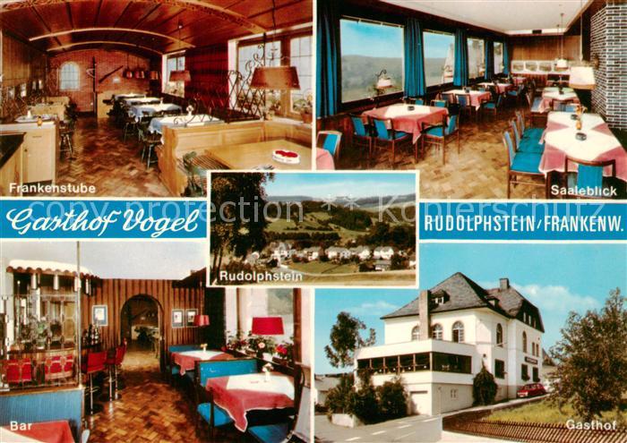 Rudolphstein Gasthof Pension Vogel Frankenstube Saaleblick Bar