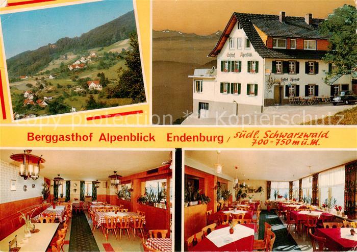Endenburg Berggasthof Cafe Alpenblick Gastraeume Panorama