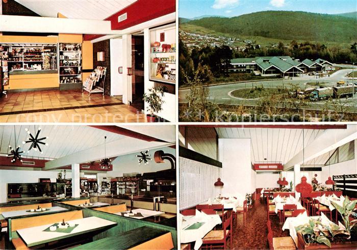 Herborn Hessen BAB Raststaette Dollenberg Gastraeume Verkaufsraum