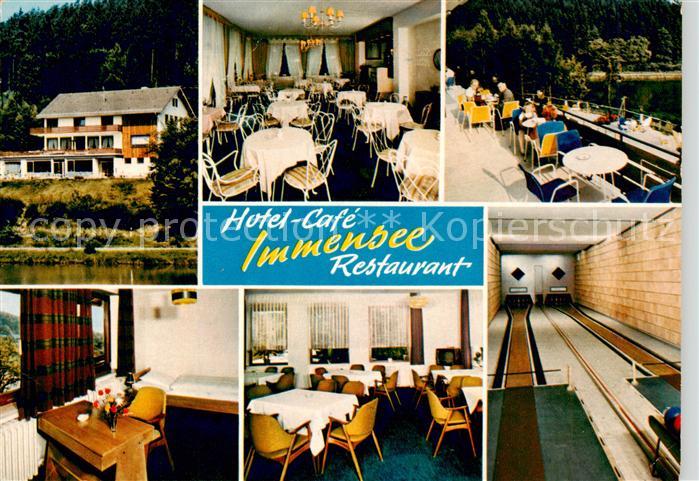 Ronshausen Hotel Cafe Immensee Restaurant Terrasse Kegelbahn