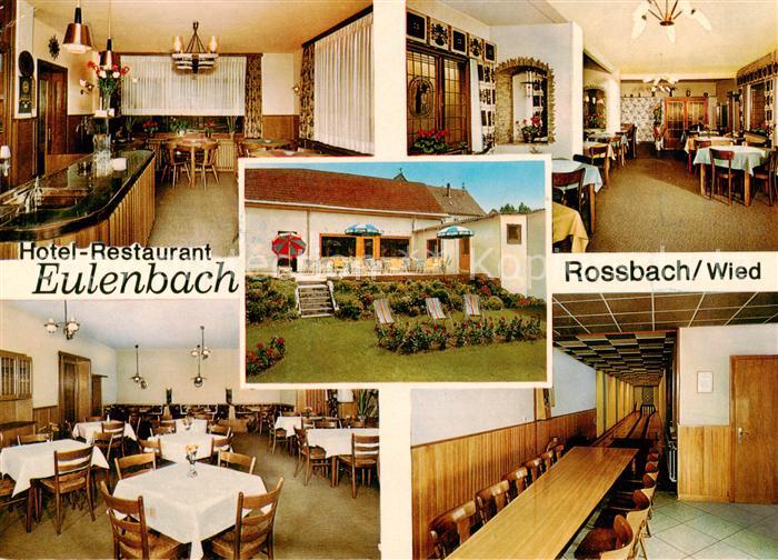 Rossbach Wied Hotel Restaurant Eulenbach Gastraeume Kegelbahn Theke Garten