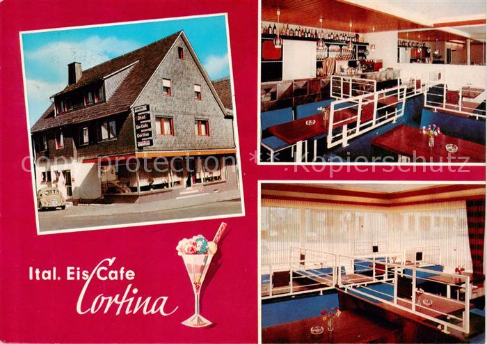 Winterberg Hochsauerland Ital Eiscafe Cortina Gastraeume