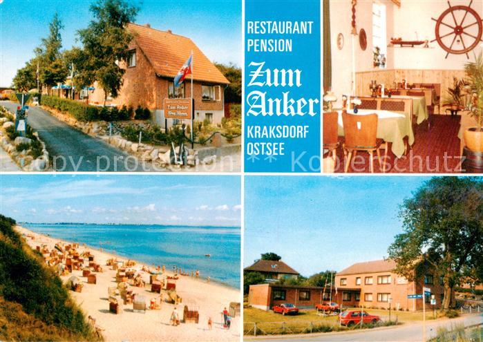 Kraksdorf Ostsee Neukirchen Restaurant Zum Anker Gaststube Strand