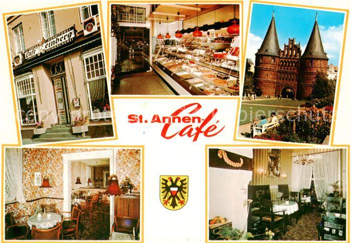 LueBECK  CITY St Annen Cafe Konditorei Reinberg Gastraeume Holstentor