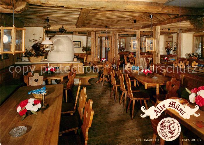 REGENSBURG Bayern Gasthaus Alte Muenz Gastraum