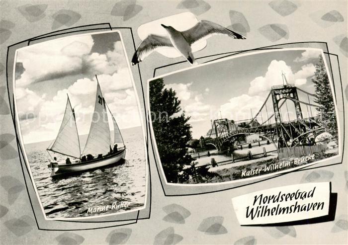 Wilhelmshaven  CITY Marine Kutter Kaiser Wilhelm Bruecke