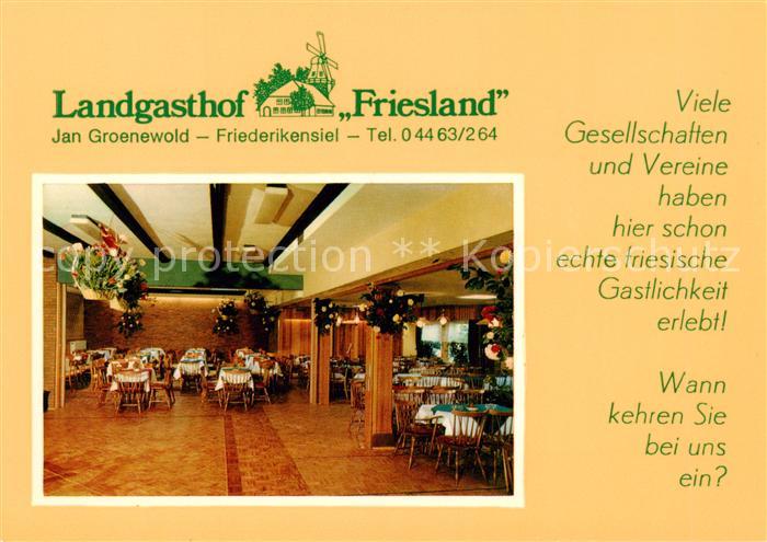 Friederikensiel Landgasthof Friesland Gastraum
